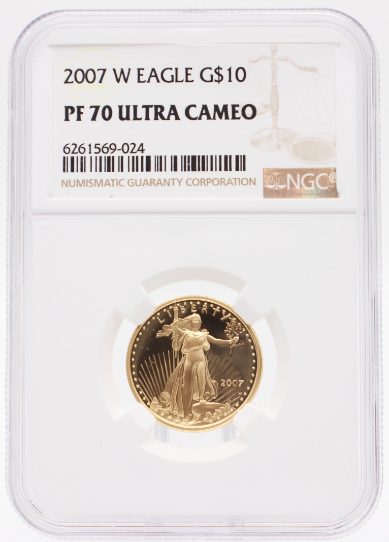 2007-W NGC PF70 $10 Gold American Eagle